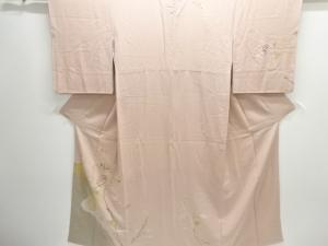 枝の葉に花古典柄刺繍一つ紋訪問着